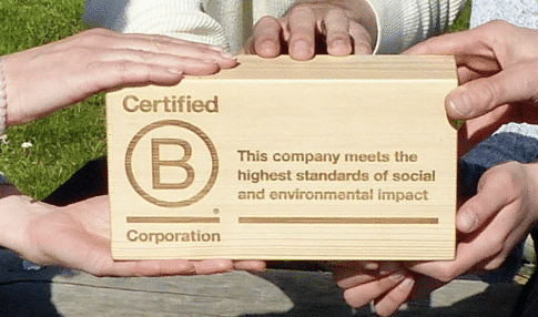 Image de l'équipe de The Positive Project lors de la certification B Corp